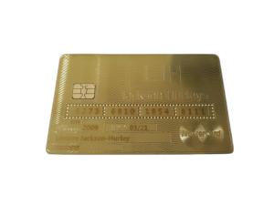 Quality Luxury 24K Gold Metal Membership Card Magnetic Stripe Bank Card wholesale