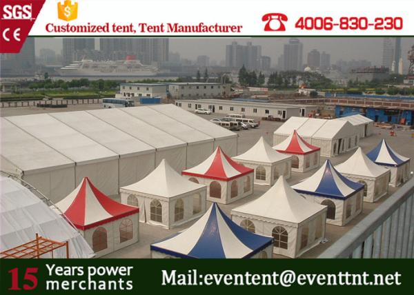 Durable garden marquee pavilion pagoda party tent with logo printed for