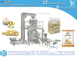 Quality How to make onion garlic /Fresh Peeled Garlic pouch well by Bestar weigher packing machinery wholesale