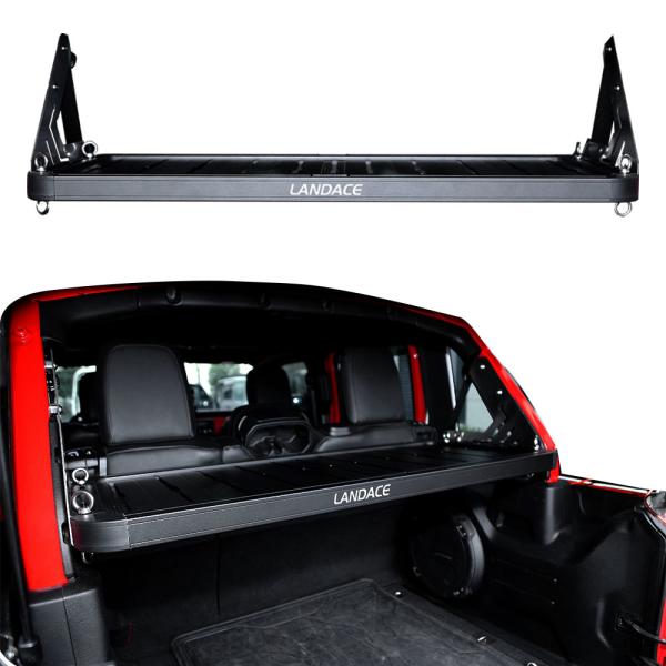 4x4 Vehicle Accessories Black Powder Coated Luggage Shelf for Jeep Wrangler JL