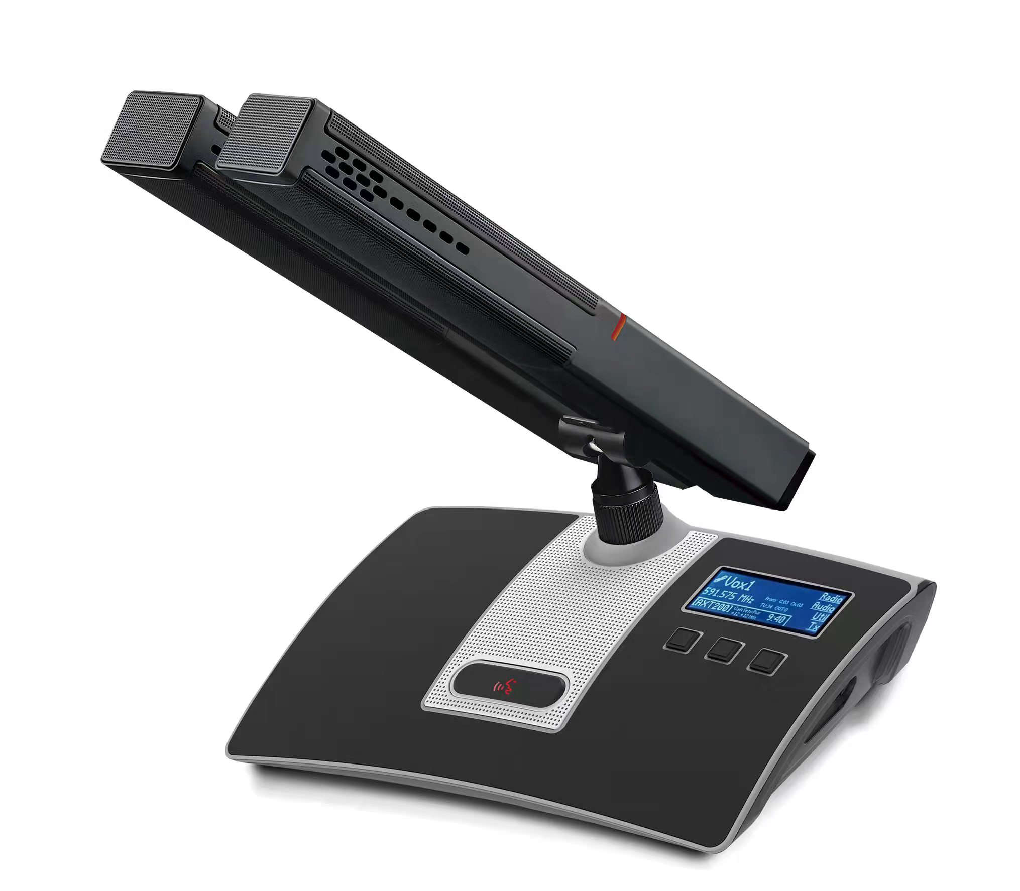 UHF 4 Channels Wireless Microphone System 80Hz -16KHz With Long Pick Up Range 100cm