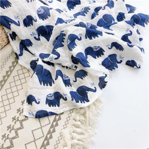 Quality Soft Absorbent Cute Baby Swaddle Blankets , Newborn Baby Receiving Blankets wholesale