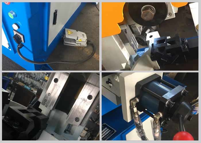 Semi Automatic Ss Pipe Cutting Machine , Pipe Cutting Saw Machine Easy Operation