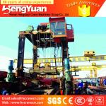 40t rubber tyre stacking container low profile Container gantry crane, staddle