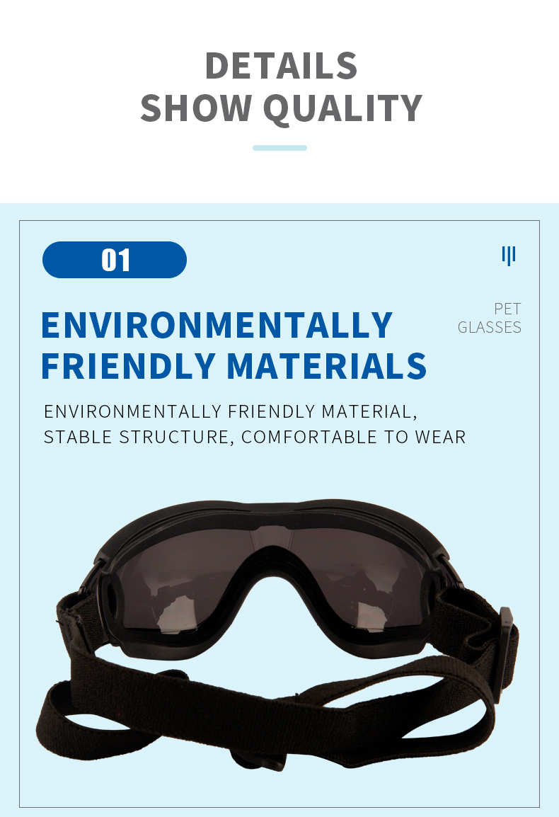 Dog Goggles Material Small Medium Pets UV Protection Wind and Sand Resistance
