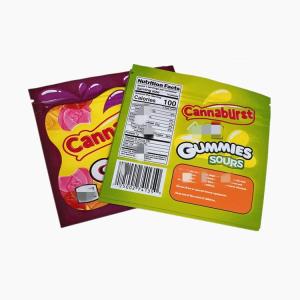 Quality ODM Smell Proof Gummies Packaging Mylar Zipper Bags wholesale