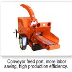 Mobile 85Hp Diesel Engine Wood Chipper Machine Antirust 1000KG/ H