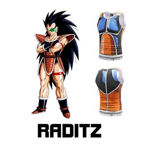 Quality Manga Dragon Ball Raditz Custom Anime T Shirts With Printing Anti Wrinkle wholesale