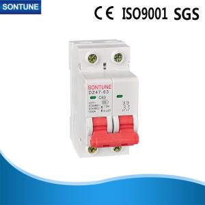 China White 6KA Double Pole MCB With High Breaking Capacity Convenient Operation on sale