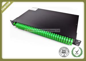 Quality 1U 19&quot; Rack Mounted Fiber Optic Splitter Box 1X32 Sigle Mode High Return Loss wholesale
