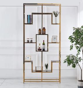 Quality Study Stainless Steel Bookshelf Customisable Floor Standing Bookcase wholesale