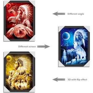 Quality American Indiana Design 3D Lenticular Printing Customized Size SGS wholesale