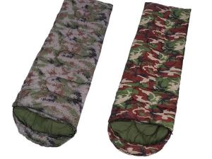 Quality Camouflage Down Sleeping Bag With Pillow , Hiking Outdoor Sleeping Bags wholesale