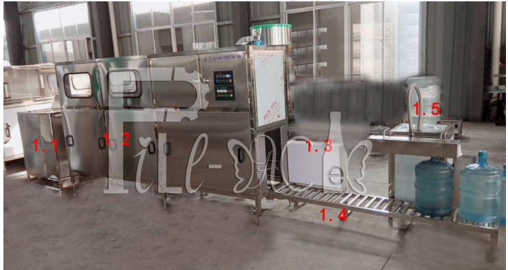 200BPH 5 Gallon 18.9L Water Filling Machine Line System Semi Aurto