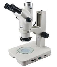 Zoom Ratio 1:8.3 Extra wide field eyepiece WF10X / Φ23 Zoom Stereo Microscope
