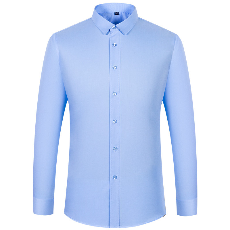 Breathable Material Non-Iron Casual 100% Cotton Straight Cut Shirt Trouser for Men