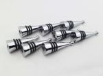 Die casting zinc alloy wine accessories chrome plated wine bottle stopper