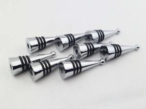 Quality Die casting zinc alloy wine accessories chrome plated wine bottle stopper wedding favor, stopper kit part wholesale