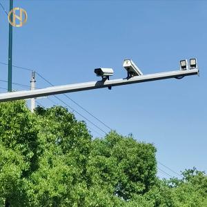 Quality Wind Resistant Steel CCTV Pole High Durability With ISO 9001 Certification wholesale