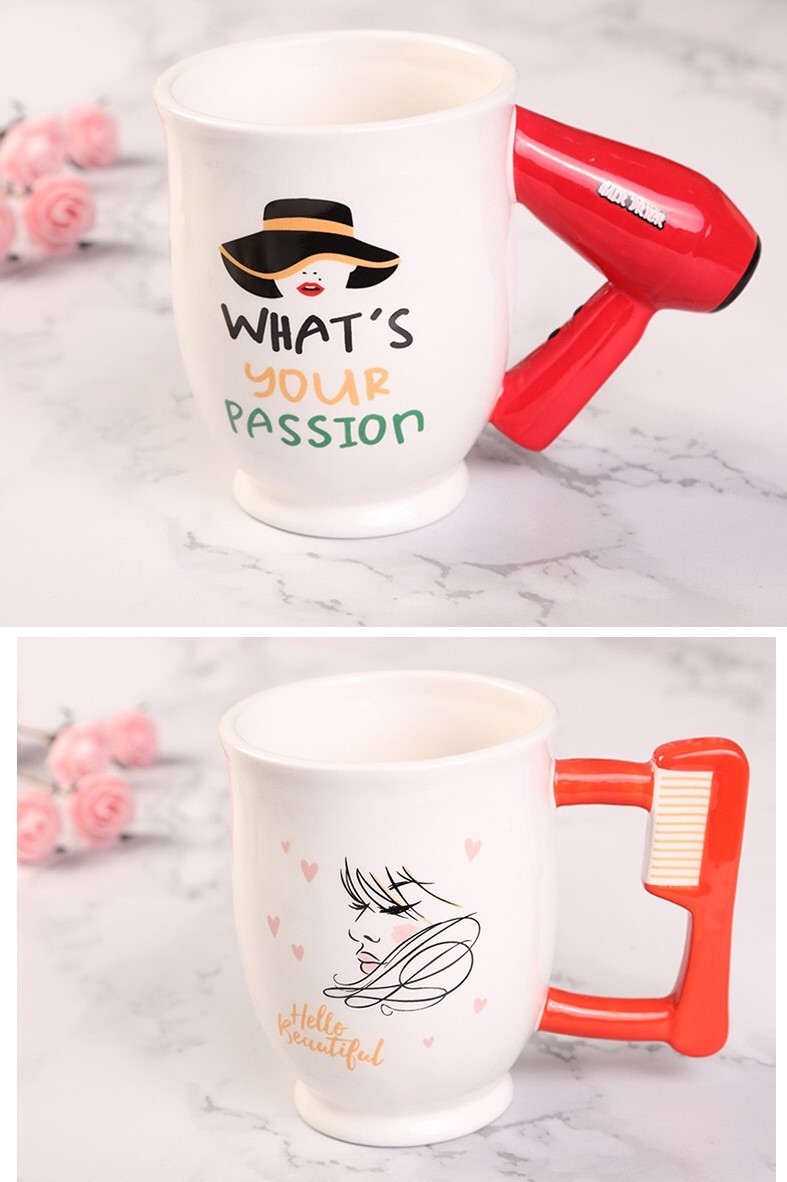 Hair Dryer Design 390CC Personalized Ceramic Travel Mug