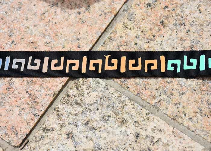 Colourful Logo Custom Screen Printing Patches for 20mm Black Webbing