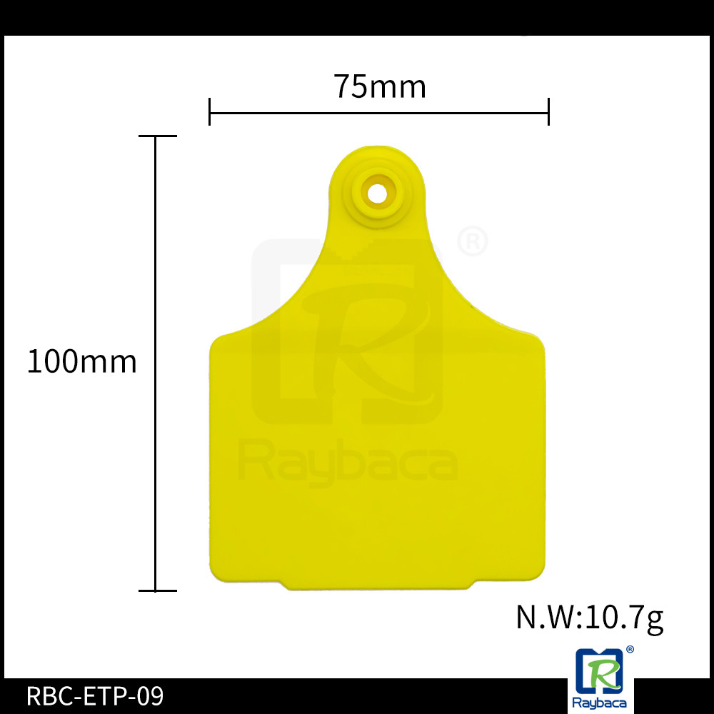 Cattle Identification Card RFID Animal Ear Tags Two Pieces For Ox Bulls ETP09