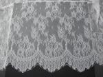 Nylon Elegant Eyelash White Lace Trimming Exquisitely Made 150cm CY-HB0594