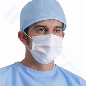 Quality High Filtration Disposable Medical Mask / 3 Ply Non Woven Face Mask wholesale