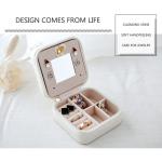 ISO9001 OEM Welcome Personalised Travel Jewellery Box With Mirror For Women