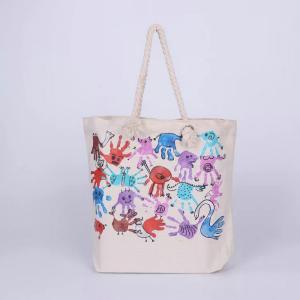 Quality Handled Reusable Cotton Canvas Tote Bags For Supermarket Packing And Shopping wholesale