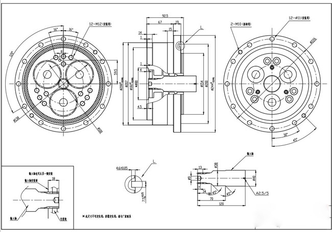Compact Cycloidal Gearbox Large Transmission Ratio RV-110E Nabtesco