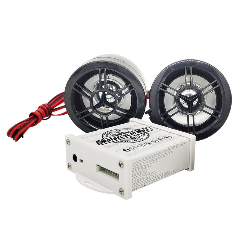 Manual DC12V 20W Motorcycle MP3 Player With Speakers Morfayer