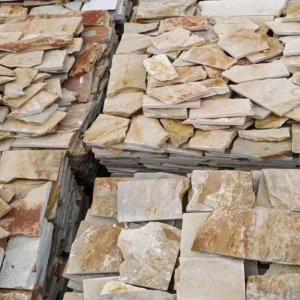 Quality 3D Natural Marble Stones Random Rusty Slate Meshed Flagstone Outdoor Garden Flooring Pavers Wall Tiles wholesale