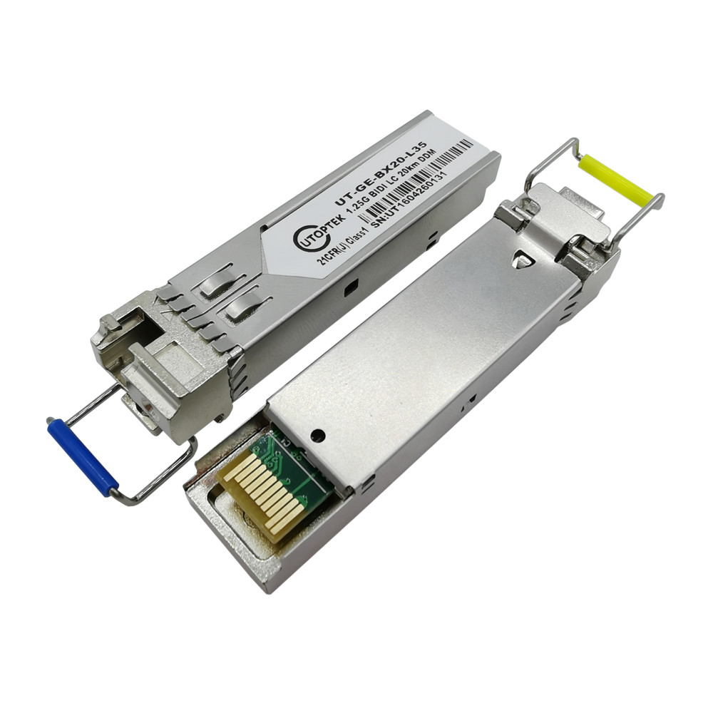 1.25G SFP Transceiver module SMF LC 20km Tx1550/Rx1310nm compatible cisco/huawei/HP/Aruba/Ericsson/Mikrotik