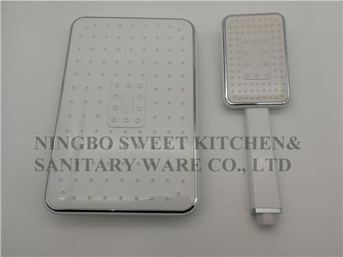 Single fuction shower head hand shower set square overhead shower rain shower