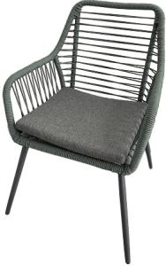 Quality 8mm Rope Rattan Sofa Armchair Garden Steel Frame With Cushion wholesale