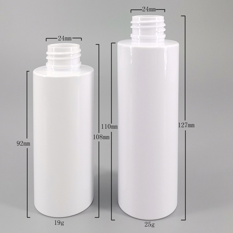 PET Cylinder Screw Cap Flip Top Lotion Suit Bottle 100ml 120ml