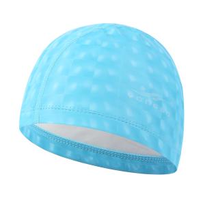 Quality impermeable oreja larga protección del pelo natación piscina natación gorras nuevo cubo de agua rejillas adultos PU som wholesale