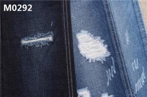 Quality 12 Oz Denim Fabric Sanforizing Indigo Blue Cotton Jeans Fabric Without Stretch wholesale