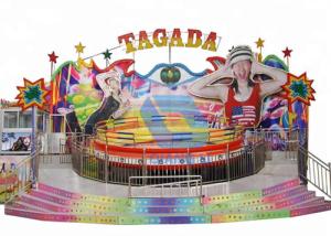 Quality Fun Carnival Theme Park Rides Disco Tagada Turntable Funfair Rides On Trailer wholesale
