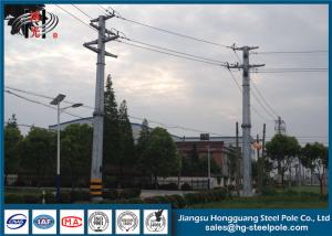 Quality 15kv Power Transmission Poles Galvanized Electrical Service Pole Long - Life wholesale
