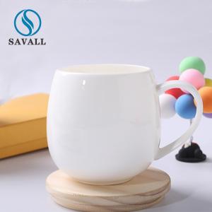 Quality Restaurants Round Solid CLASSIC White Porcelain Coffee Mugs FDA wholesale