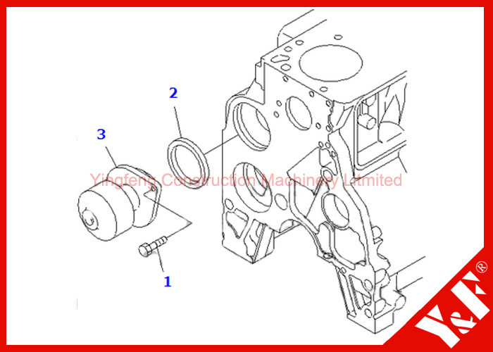 PC200 - 8 Engine Oil Pump Komatsu Excavator Parts High Performance