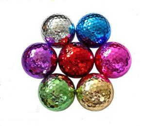 Quality golf ball metallic electroplated , golf ball wholesale