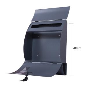 Quality Outdoor Wall Mounted Letterbox Modern Residential Galvanized Metal Mailbox wholesale