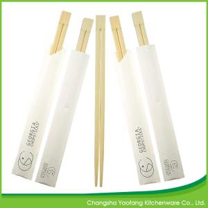 Quality 24cm Nature Sushi Chop Sticks Bamboo Disposable Open Paper Packing wholesale