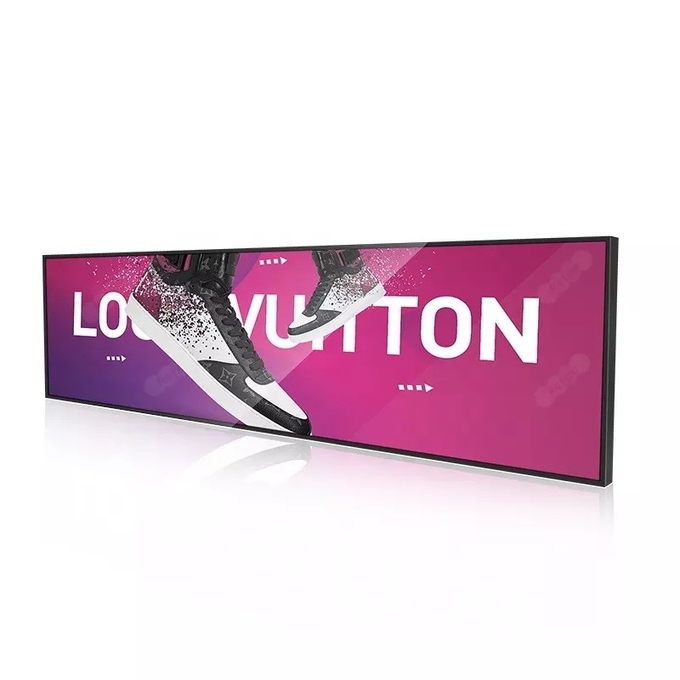 36 Inch Bar Type Lcd Display Monitor Screen Shelf Edge Digital Signage Stretched