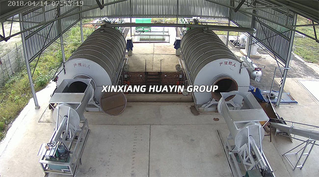 Huayin Waste Tyre Plastic Recycling Pyrolysis Plant To Fuel Oil