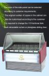 2200W 6PAN PCS Industrial Refrigeration Ice Cream Showcase for -18~-22C