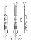 H65 Auto Wire Terminal Connectors Male Automotive Crimp Terminals